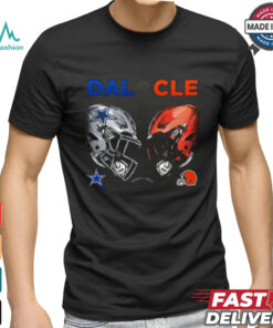 Design Dallas Cowboys vs. Cleveland Browns 2024 NFL Week 1 Matchup Shirt