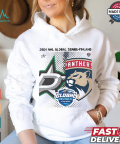 Design Dallas Stars vs. Florida Panthers 2024 NHL Global Series Finland Matchup NHL T shirt