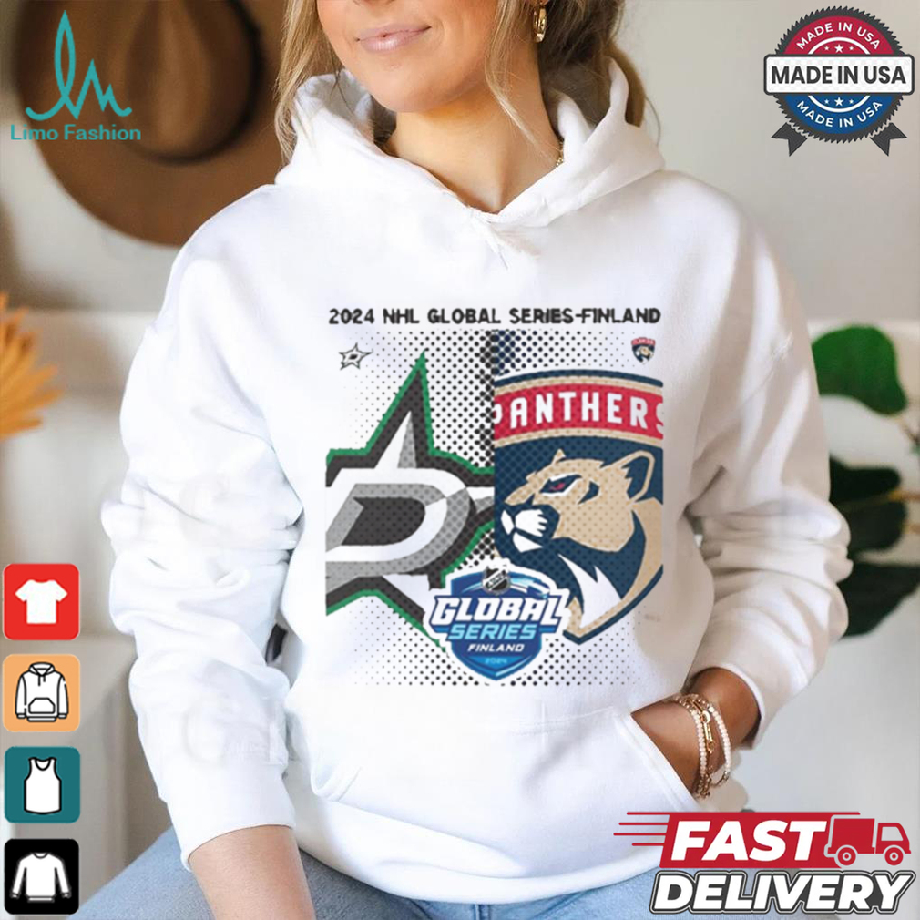 Design Dallas Stars vs. Florida Panthers 2024 NHL Global Series Finland Matchup NHL T shirt Design Dallas Stars vs. Florida Panthers 2024 NHL Global Series Finland Matchup NHL T shirt