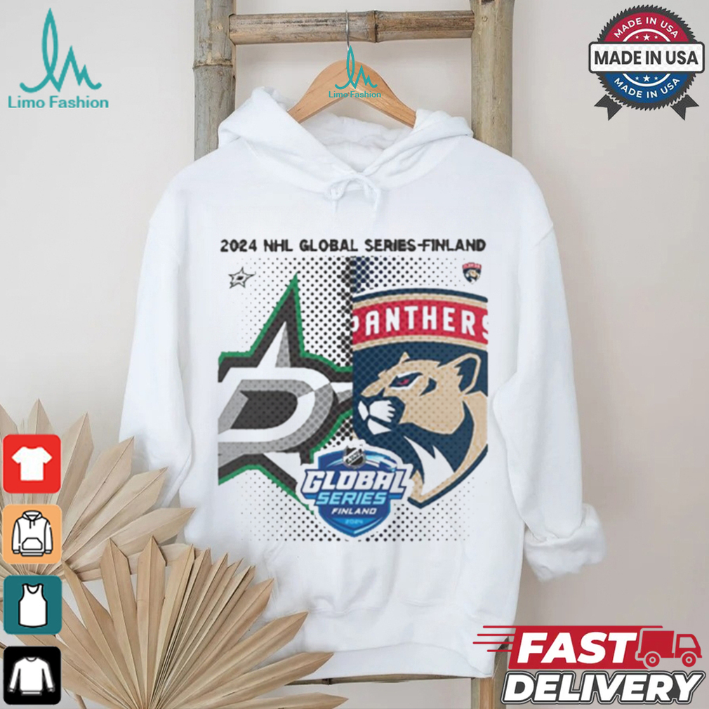 Design Dallas Stars vs. Florida Panthers 2024 NHL Global Series Finland Matchup NHL T shirt Design Dallas Stars vs. Florida Panthers 2024 NHL Global Series Finland Matchup NHL T shirt