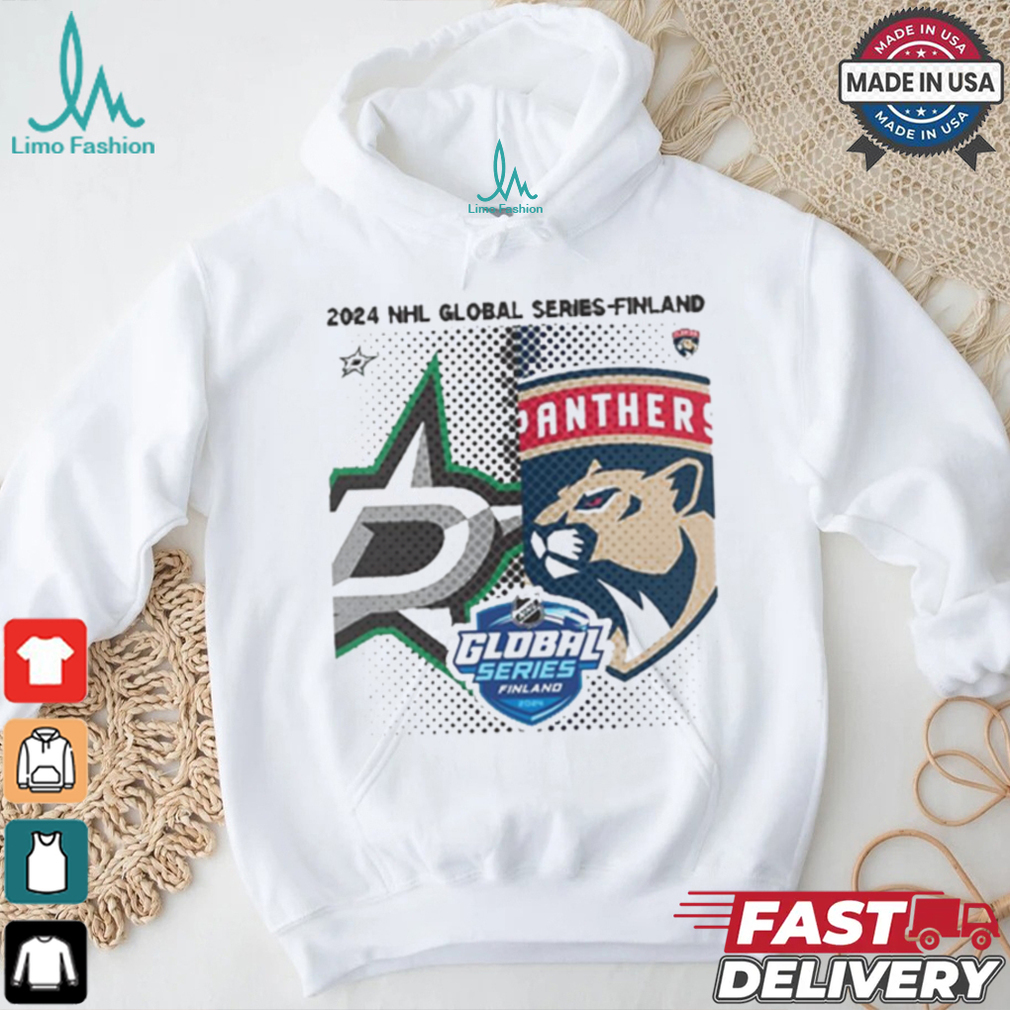 Design Dallas Stars vs. Florida Panthers 2024 NHL Global Series Finland Matchup NHL T shirt Design Dallas Stars vs. Florida Panthers 2024 NHL Global Series Finland Matchup NHL T shirt
