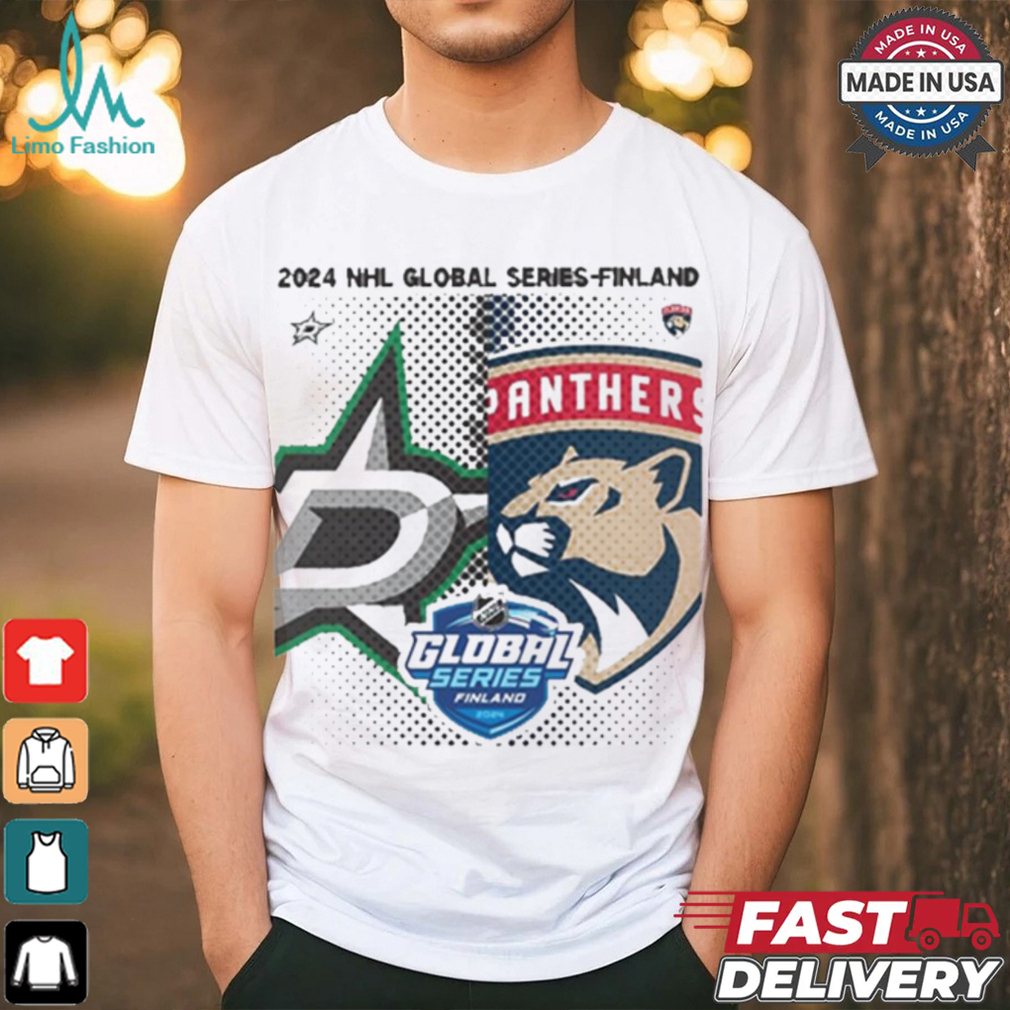 Design Dallas Stars vs. Florida Panthers 2024 NHL Global Series Finland Matchup NHL T shirt Design Dallas Stars vs. Florida Panthers 2024 NHL Global Series Finland Matchup NHL T shirt