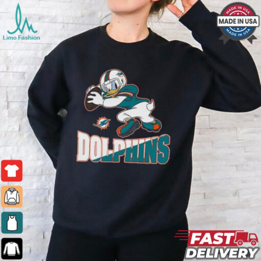 Design Donald Duck Newborn Miami Dolphins Shirt