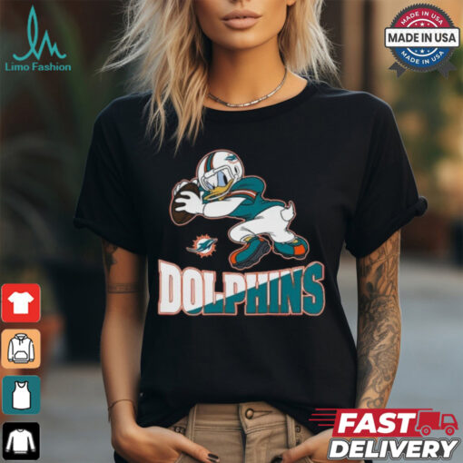 Design Donald Duck Newborn Miami Dolphins Shirt