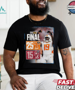 Design Tennessee Volunteers wins 25 15 Oklahoma Sooners football 2024 SEC opening final score shirt