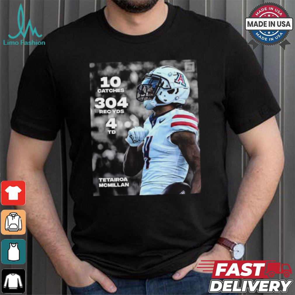 Design Tetairoa Mcmillan 10 Catches 304 Rec Yds 4 Td shirt Design Tetairoa Mcmillan 10 Catches 304 Rec Yds 4 Td shirt