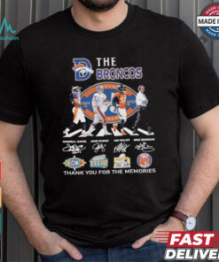 Designs The Denver Broncos Thank You For The Memories T Shirt