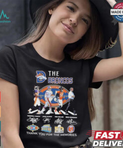 Designs The Denver Broncos Thank You For The Memories T Shirt, hoodie, sweater, long sleeve and tank top Designs The Denver Broncos Thank You For The Memories T Shirt
