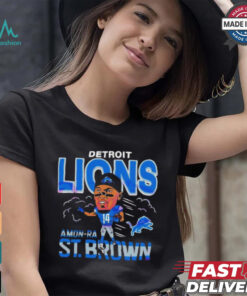 Detroit Lions Amon Ra St Brown Football Player T Shirt