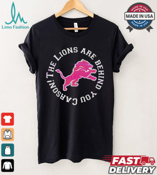 Detroit Lions Behind You Carson The Lions Logo T Shirt