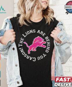 Detroit Lions Behind You Carson The Lions Logo T Shirt
