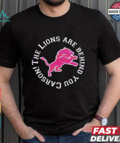 Detroit Lions Behind You Carson The Lions Logo T Shirt