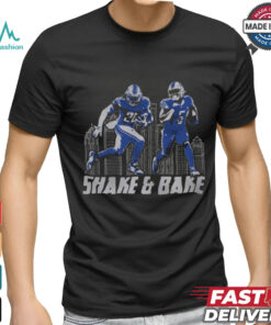 Detroit Lions Jahmyr Gibbs David Montgomery Shake & Bake T Shirt
