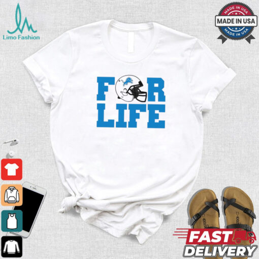 Detroit Lions NFL football for life helmet logo 2024 shirt