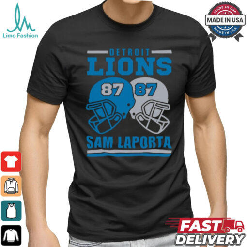 Detroit Lions Sam Laporta 87 American Football Retro T Shirt