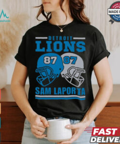 Detroit Lions Sam Laporta 87 American Football Retro T Shirt