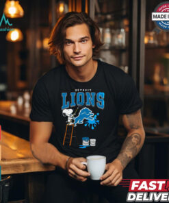 Detroit Lions Snoopy Painting Shirt