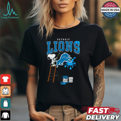 Detroit Lions Snoopy Painting Shirt