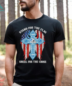 Detroit Lions Stand For The Flag Kneel For The Cross 2024 T shirt
