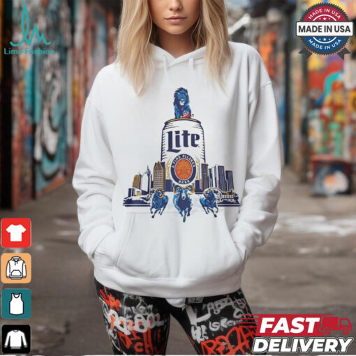 Detroit Lions vs Los Angeles Rams lite a fine pilsner beer shirt