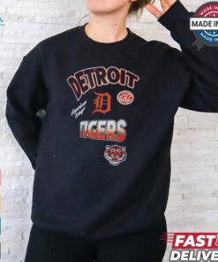 Detroit Tigers Pro Standard Navy Turn It Up Dropped Shoulder T Shirt