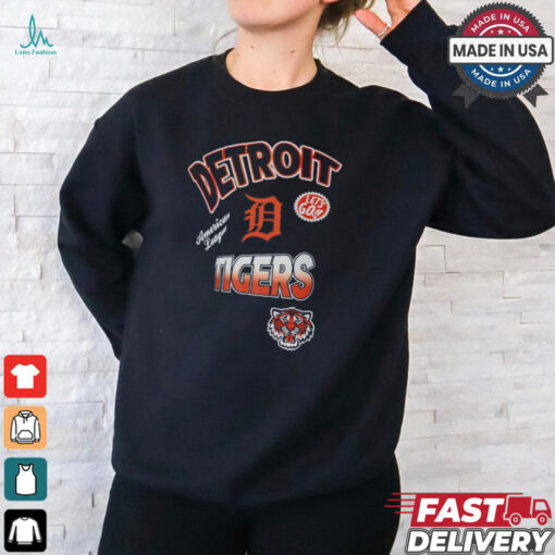 Detroit Tigers Pro Standard Navy Turn It Up Dropped Shoulder T Shirt