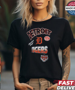 Detroit Tigers Pro Standard Navy Turn It Up Dropped Shoulder T Shirt