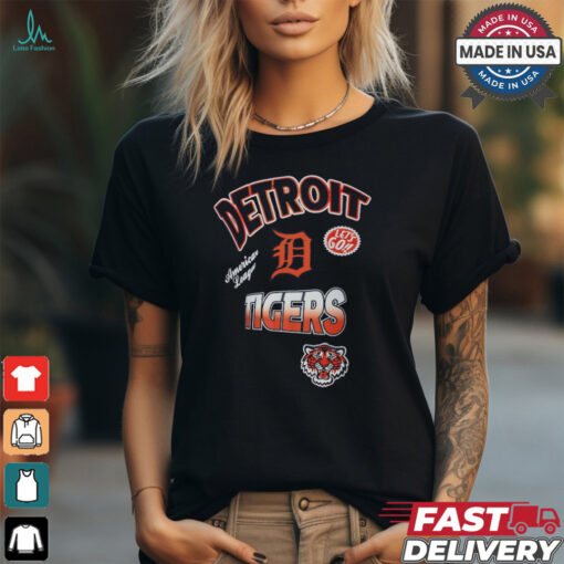 Detroit Tigers Pro Standard Navy Turn It Up Dropped Shoulder T Shirt