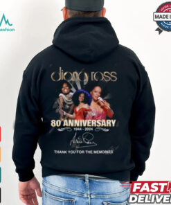 Diana Ross 80th Anniversary 1944 2024 Thank You For The Memories T Shirt
