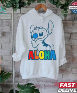 Disney Lilo & Stitch Dis Aloha Rainbow T Shirt