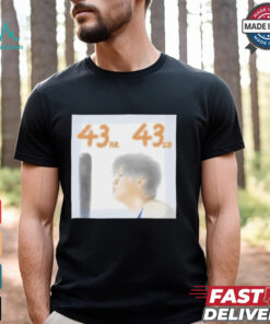Dodgers Shohei Ohtani 43 HR 43 SB shirt, hoodie, sweater, long sleeve and tank top Dodgers Shohei Ohtani 43 HR 43 SB shirt