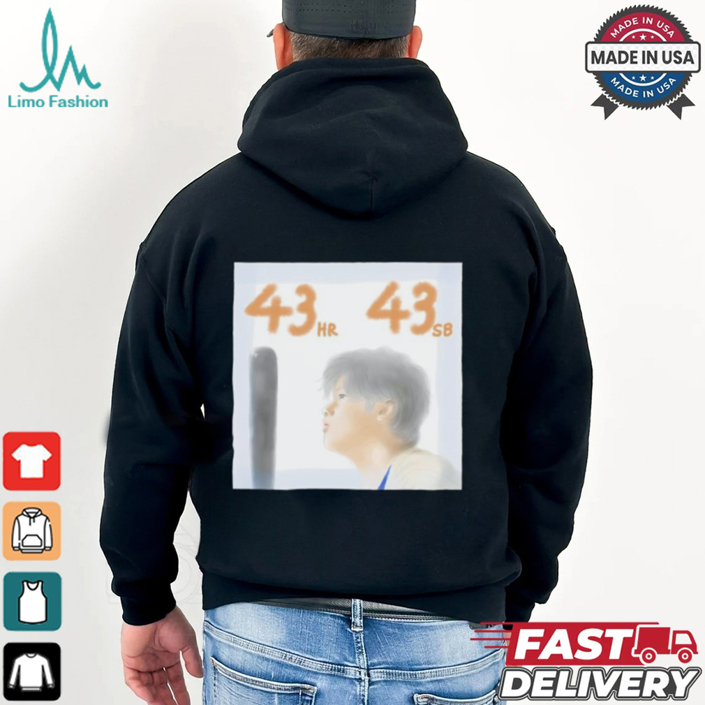 Dodgers Shohei Ohtani 43 HR 43 SB shirt Dodgers Shohei Ohtani 43 HR 43 SB shirt