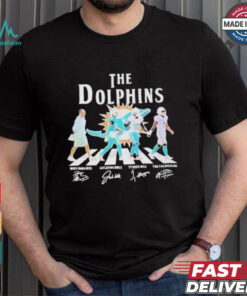 Dolphins Abbey Road Mike Mcdaniel Jaylen Tyreek Hill & Tua Tagovailoa Sign shirt