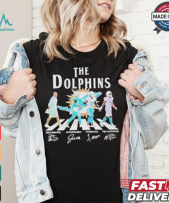 Dolphins Abbey Road Mike Mcdaniel Jaylen Tyreek Hill & Tua Tagovailoa Sign shirt