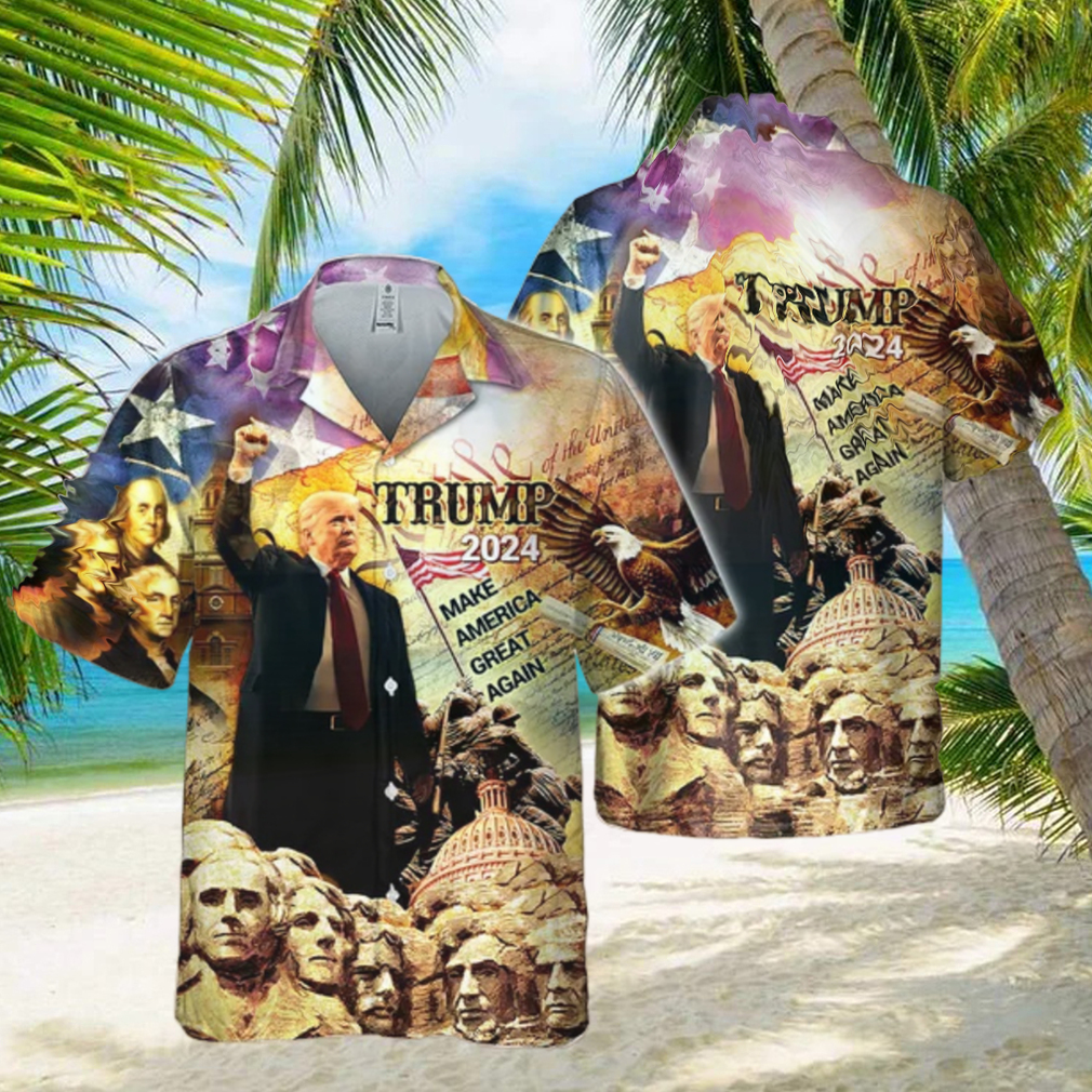 Donald Trump 2024 American Tropical Hawaiian Shirt Donald Trump 2024 American Tropical Hawaiian Shirt