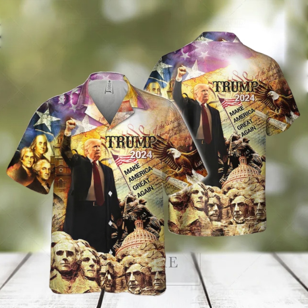 Donald Trump 2024 American Tropical Hawaiian Shirt Donald Trump 2024 American Tropical Hawaiian Shirt