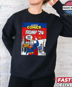 Donald Trump ’24 Super Hero Bullet Proof Special Edition Comics Poster t shirt