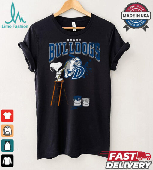 Drake Bulldogs Snoopy Painting Shirt