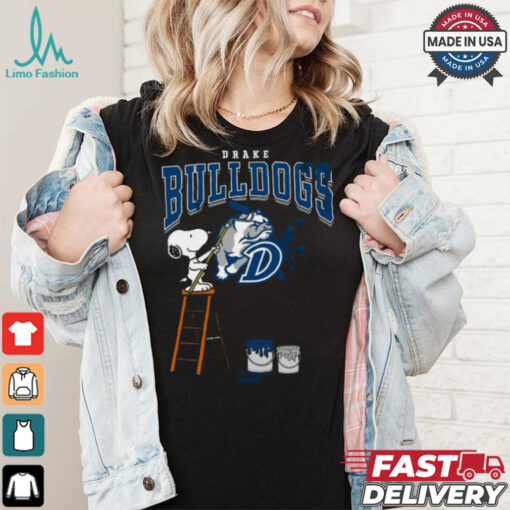 Drake Bulldogs Snoopy Painting Shirt
