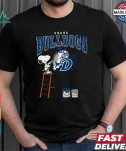 Drake Bulldogs Snoopy Painting Shirt