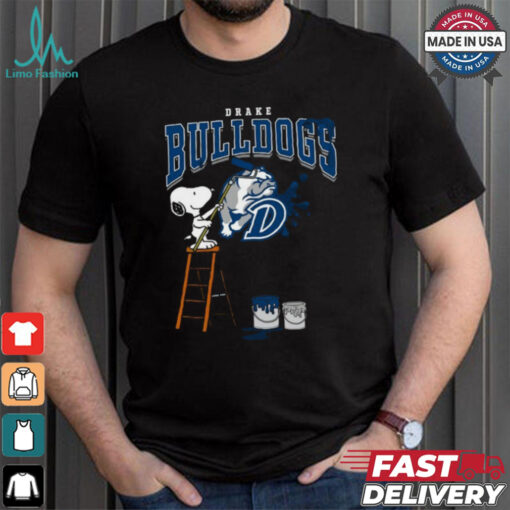 Drake Bulldogs Snoopy Painting Shirt
