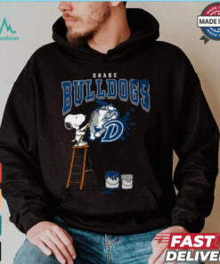 Drake Bulldogs Snoopy Painting Shirt