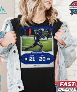 Duke Blue Devils Wins 21 20 UNC Football 2024 Game Day Final Score Shirt
