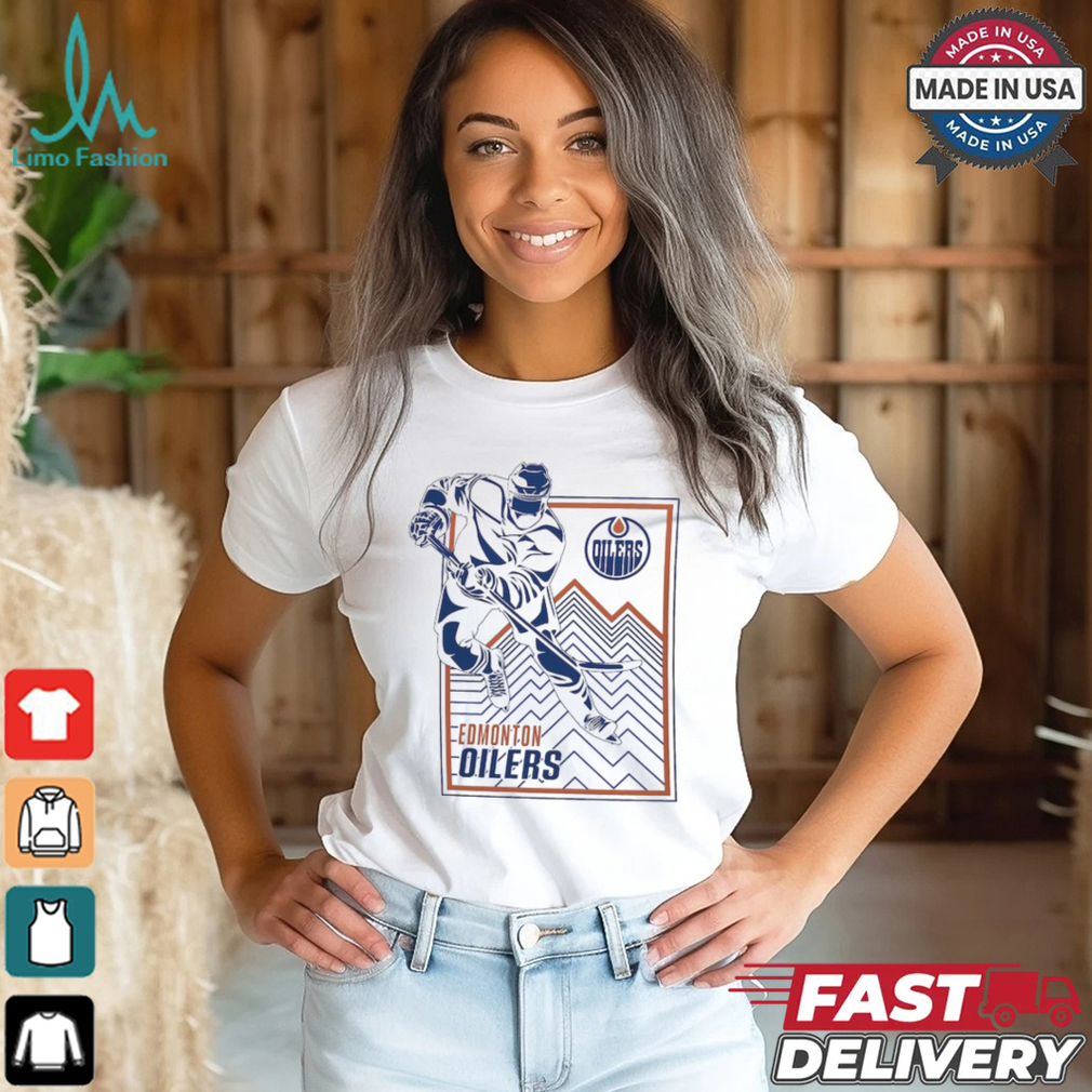 Edmonton Oilers Starter White Player Grid T Shirt Edmonton Oilers Starter White Player Grid T Shirt