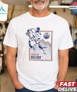 Edmonton Oilers Starter White Player Grid T Shirt