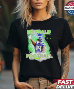 Emerald city football DK Metcalf Seattle Seahawks shirt