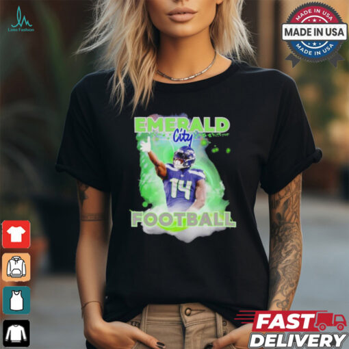 Emerald city football DK Metcalf Seattle Seahawks shirt
