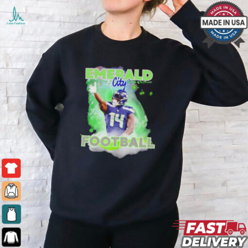 Emerald city football DK Metcalf Seattle Seahawks shirt