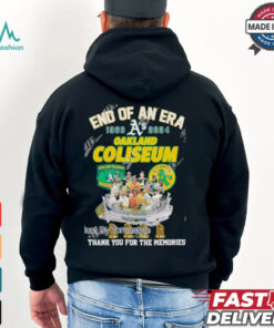 End Of An Era 1968 2024 Oakland Coliseum Thank You For The Memories T Shirt
