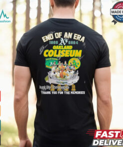 End Of An Era 1968 2024 Oakland Coliseum Thank You For The Memories T Shirt